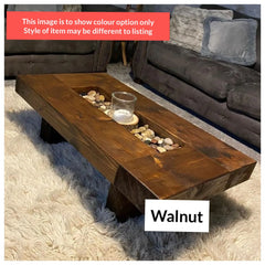 Rustic Handmade Solid Wood Sleeper Coffee Table 