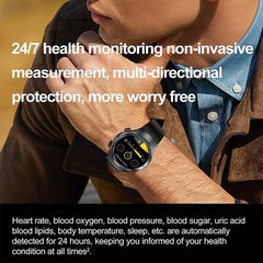 Laser Physiotherapy Blood Glucose Smart Watch 