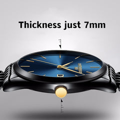 Men's Ultra-Thin Luxury Analog Quartz Watch w/Calendar 