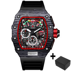 Men's Luxury Racing Style Chronograph Quartz Watch 