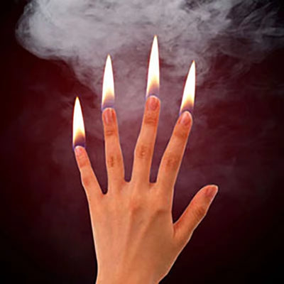 4 Piece Set Finger Fire Magic Illusion Trick