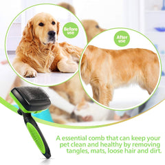 Self Cleaning Dog Grooming Brush