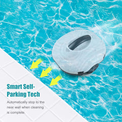 Cordless Full Automatic Robotic Self-Parking Pool Vacuum Cleaner 