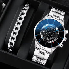 Men's Business Watch w/Geneva Calendar