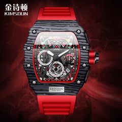 Men's Luxury Racing Style Chronograph Quartz Watch 