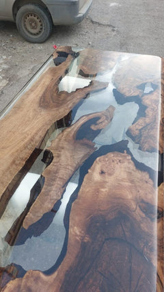 Custom Handmade Epoxy Resin River Table