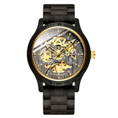 Classic Men's Wood Mechanical Watch