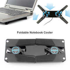 Portable Laptop Cooling Fan USB Power Folding Heat Sink