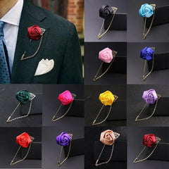 Men’s Flower Brooch