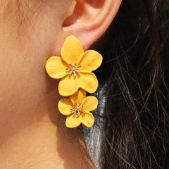 Flower Drop Earrings