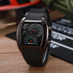 Men's LED Aviation-Style Sports Watch 