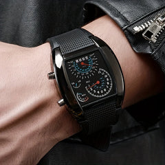 Men's LED Aviation-Style Sports Watch 