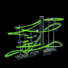 Luminous Electric Intelligence Steel Ball Marble Roller Coaster193/343/488 Pieces 