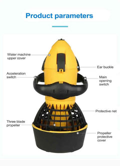 500W 2-Speed Electric Underwater Scuba Scooter