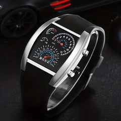 Men's LED Aviation-Style Sports Watch 