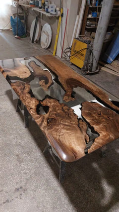 Custom Handmade Epoxy Resin River Table