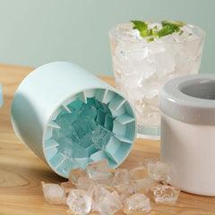 Portable Silicone Cylinder Ice Maker Bucket