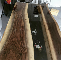 Custom Resin River Table