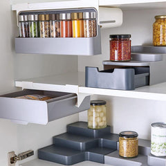 Kitchen Self-Adhesive Cabinet Spice Organizer