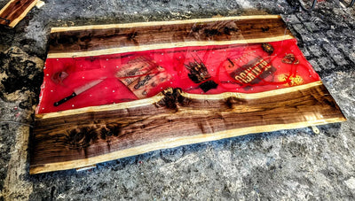 Custom Resin River Table