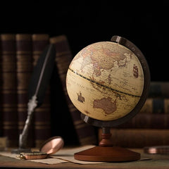 Antique World Globe 5.5" Diameter