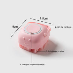 Soft Silicone Dog Grooming Shampoo Brush