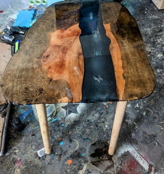 Custom Resin River Table