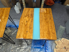 Custom Resin River Table