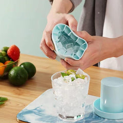 Portable Silicone Cylinder Ice Maker Bucket