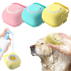 Soft Silicone Dog Grooming Shampoo Brush