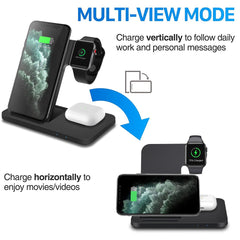 3 in 1 Wireless Fast Charger Docking Station