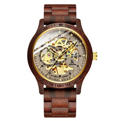 Classic Men's Wood Mechanical Watch